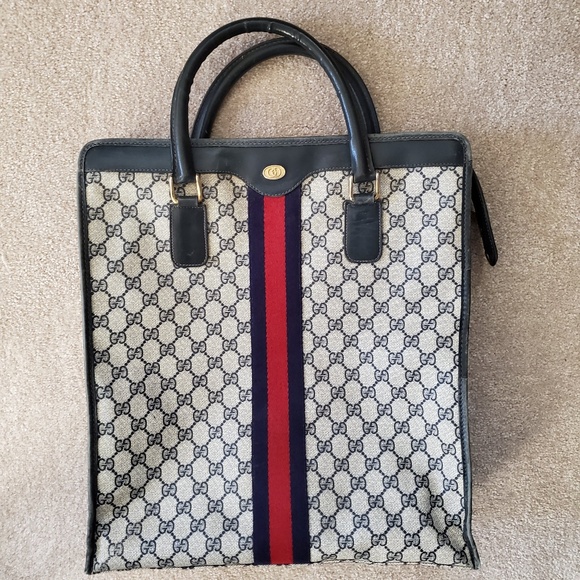 Unisex Large Gucci Tote Handbag Travel Bag - Picture 2 of 8